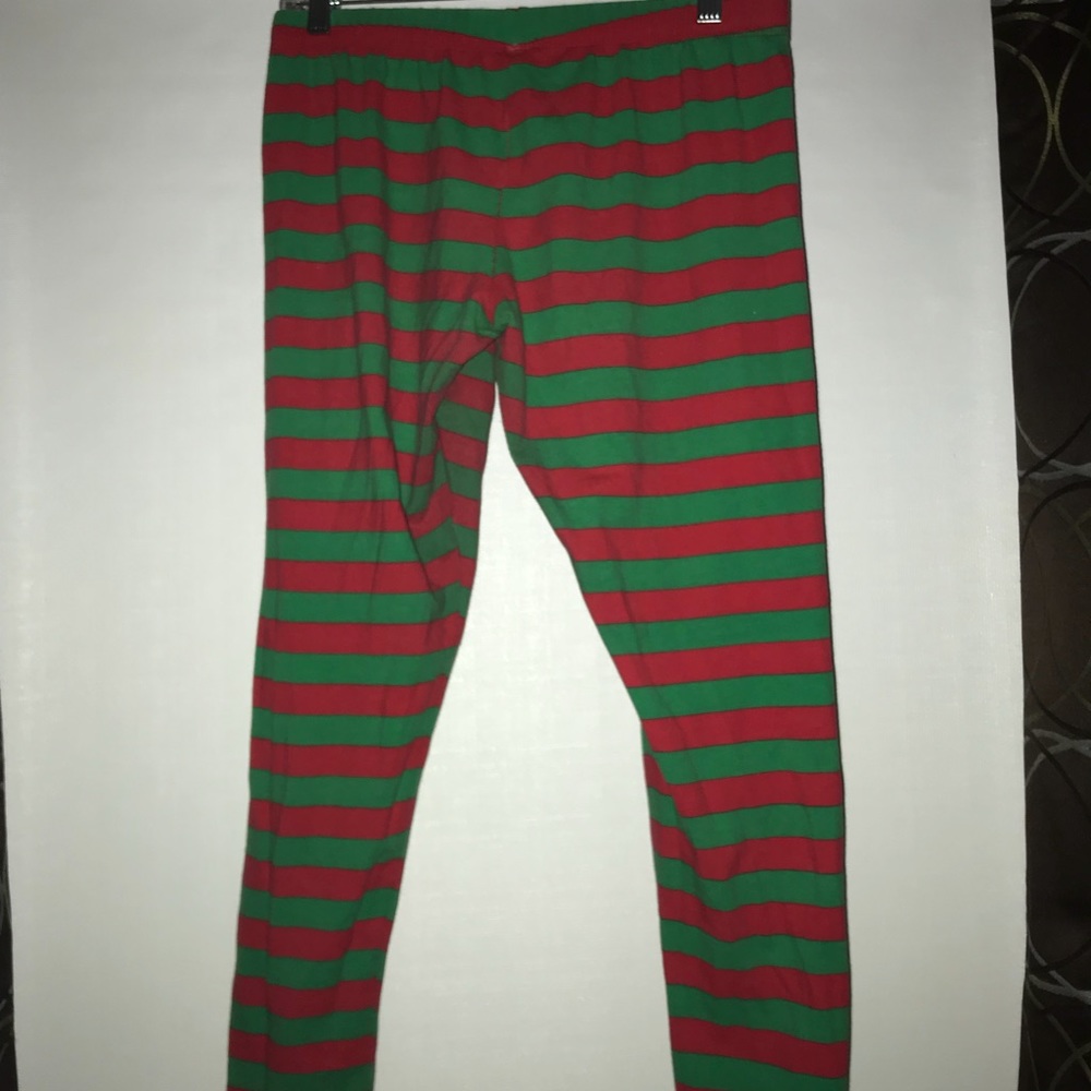 Red and Green Leggings